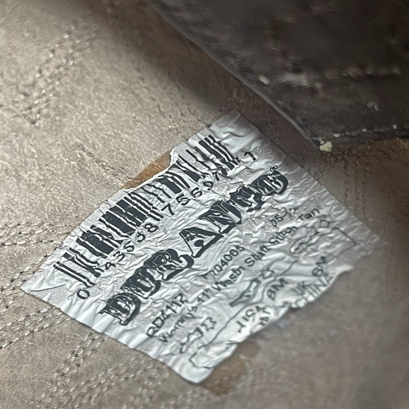 Durango Womens Western Cowboy Boots Leather Dark Brown Size 8 M - Picture 7 of 7